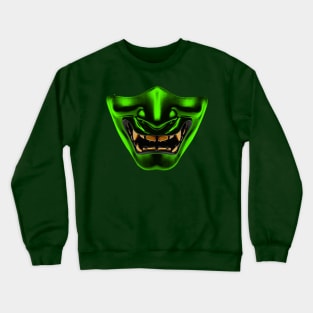 Demon Mask - Green Crewneck Sweatshirt